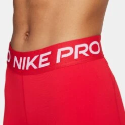 Nike Women's Pro 3" Training Shorts - University Red/White -TCRunning Shop AURORA CZ9857 658 PHSYM003 2000