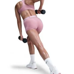 Nike Women's Pro 3" Shorts - Elemental Pink/White -TCRunning Shop AURORA CZ9857 699 PHSYM002 2000