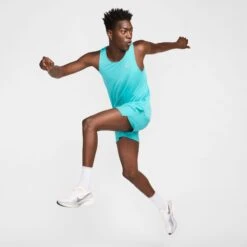 Nike Men's DRI-FIT Stride 5" Shorts (345 - Dusty Cactus/Black/Reflective Silver) -TCRunning Shop AURORA DM4755 345 PHSYM006 2000