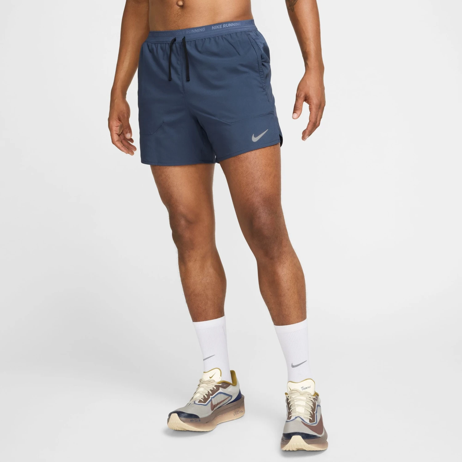 Nike Men's DRI-FIT Stride 5" Shorts (437 - Thunder Blue/Black/Reflective Silver) 1 Nike Men's DRI-FIT Stride 5" Shorts (437 - Thunder Blue/Black/Reflective Silver)