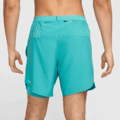 Nike Men's DRI-FIT Stride 7" 2-in-1 Shorts (345 - Dusty Cactus/Reflective Silver) -TCRunning Shop AURORA DM4759 345 PHSYM001 2000