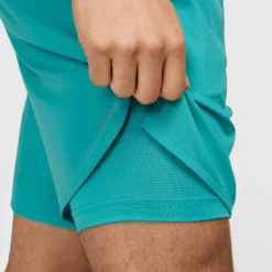 Nike Men's DRI-FIT Stride 7" 2-in-1 Shorts (345 - Dusty Cactus/Reflective Silver) -TCRunning Shop AURORA DM4759 345 PHSYM005 2000