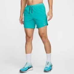 Nike Men's DRI-FIT Stride 7" Shorts (345 - Dusty Cactus/Black/Reflective Silver) -TCRunning Shop AURORA DM4761 345 PHSFM001 2000