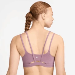 Nike Women's Zenvy Strappy Light-Support Padded Sports Bra (523 - Plum Dust/White) -TCRunning Shop AURORA DO6608 523 PHSBM001 2000