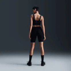 Nike Women's Zenvy Medium-Support Padded Longline Sports Bra (010 - Black/Sail) -TCRunning Shop AURORA DO6619 010 PHSBM001 2000