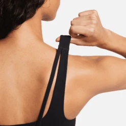 Nike Women's Zenvy Medium-Support Padded Longline Sports Bra (010 - Black/Sail) -TCRunning Shop AURORA DO6619 010 PHSYM003 2000