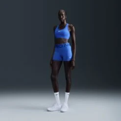 Nike Women’s Swoosh Medium Support Sports Bra (405 - Hyper Royal/White) -TCRunning Shop AURORA DX6821 405 PHSFM001 2000