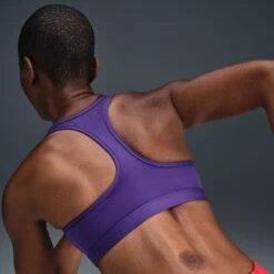 Nike Women’s Swoosh Medium Support Sports Bra (547 - Court Purple/White) -TCRunning Shop AURORA DX6821 547 PHSYMG02 2000