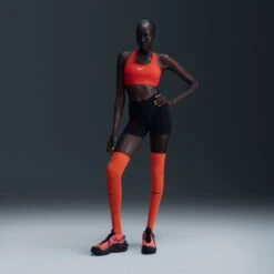 Nike Women’s Swoosh Medium Support Sports Bra (657 - University Red/White) -TCRunning Shop AURORA DX6821 657 PHSFM001 2000