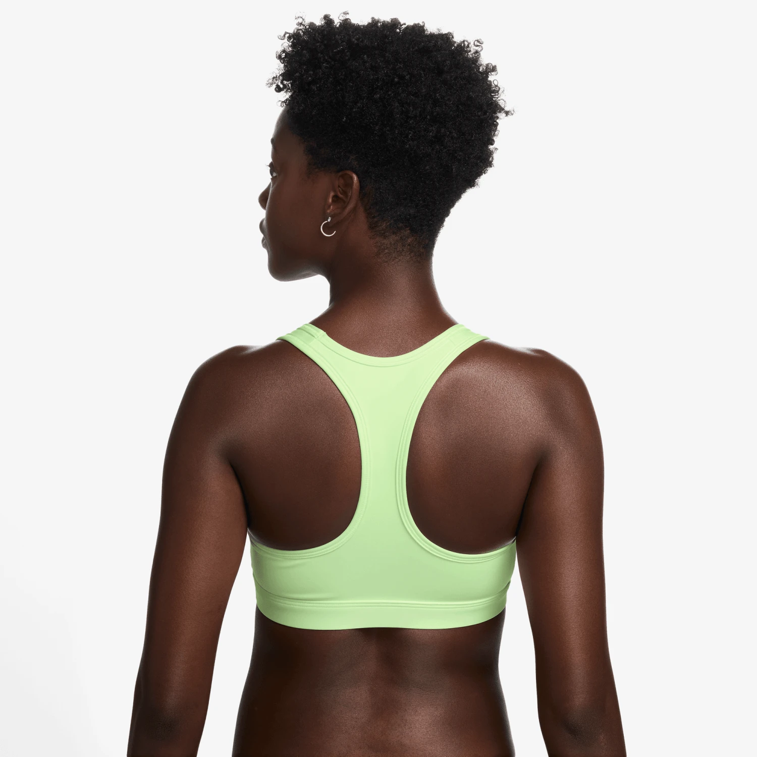 Nike Women’s Swoosh Medium Support Sports Bra (701 - Barely Volt/White) 3 Nike Women’s Swoosh Medium Support Sports Bra (701 - Barely Volt/White) - Image 3