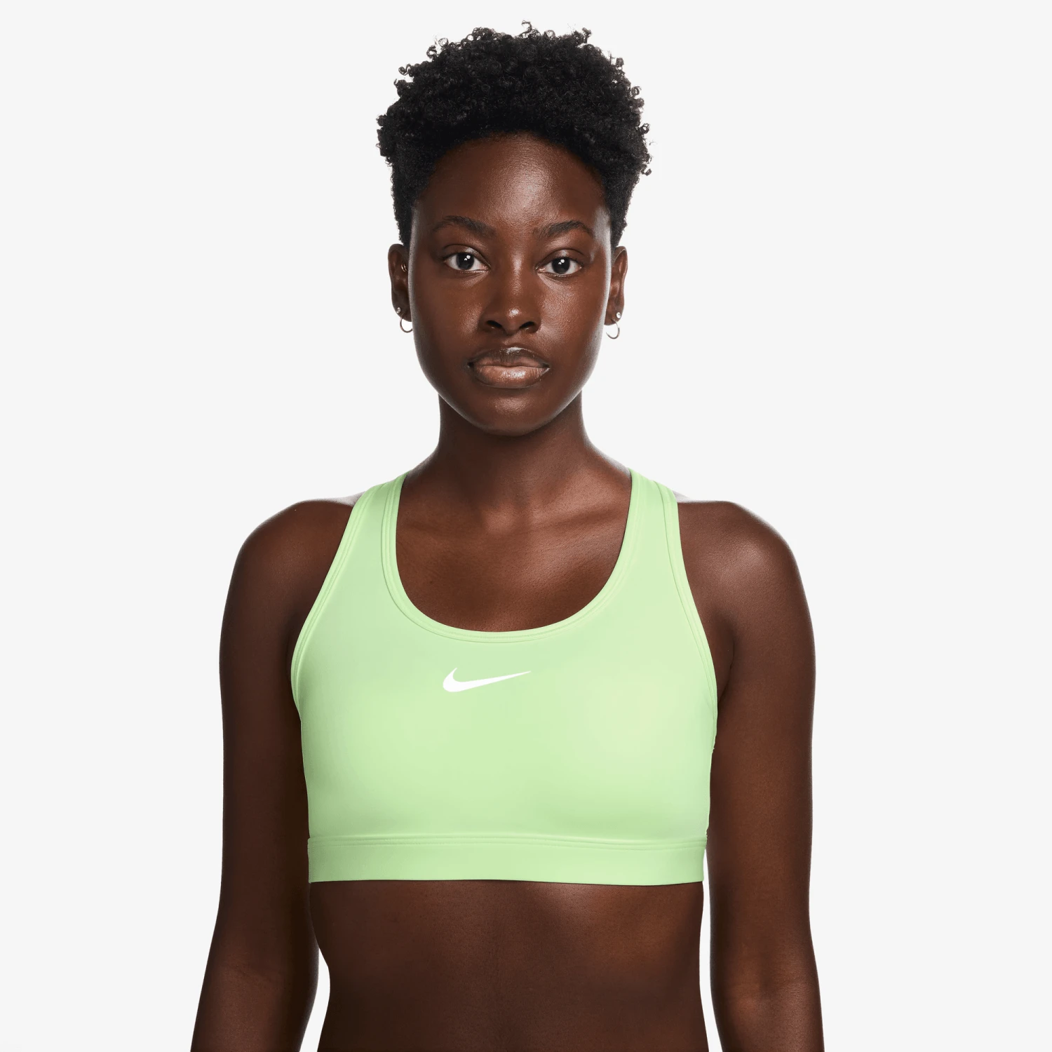 Nike Women’s Swoosh Medium Support Sports Bra (701 - Barely Volt/White) 1 Nike Women’s Swoosh Medium Support Sports Bra (701 - Barely Volt/White)