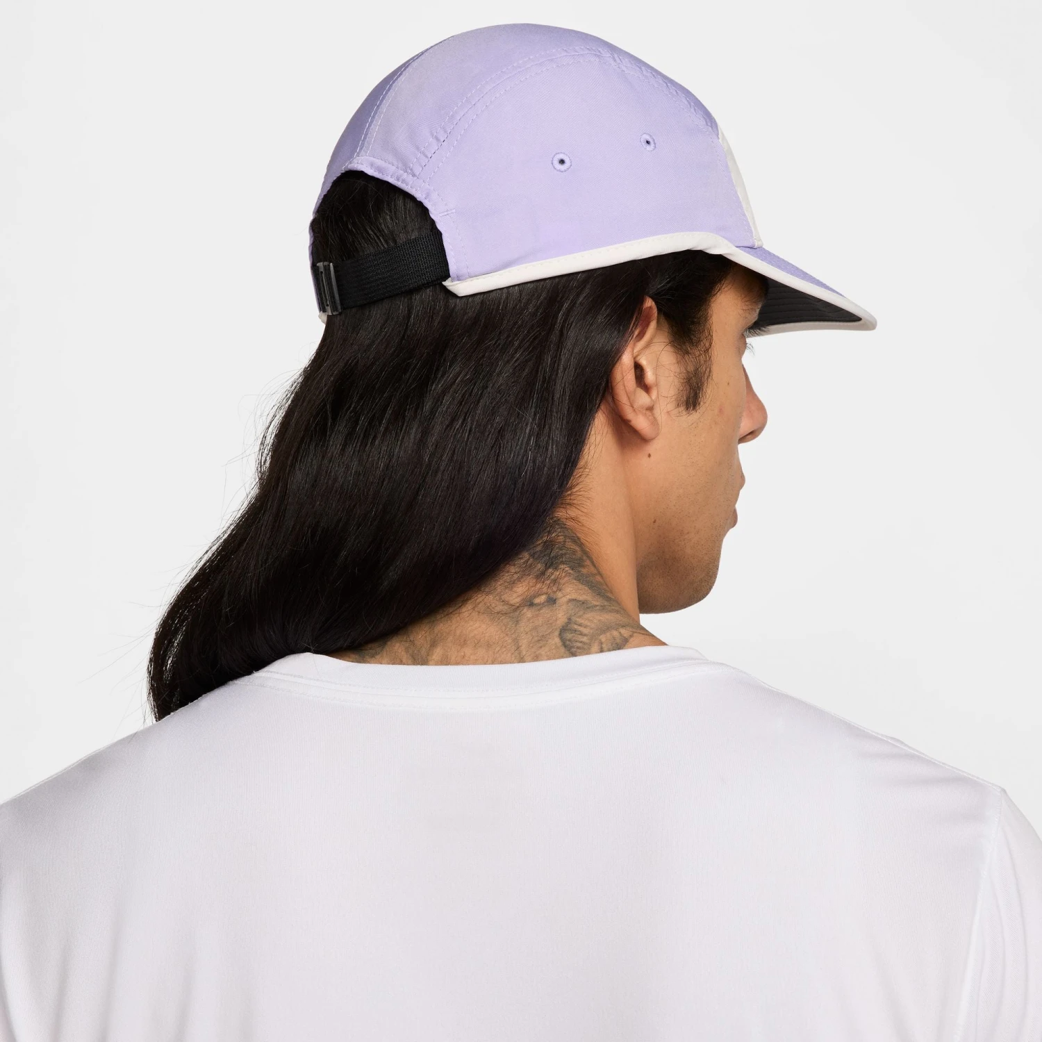 Nike Unisex DRI-Fit Fly Unstructured Swoosh Cap (533 - Lilac Ice/Phantom/Black) 4 Nike Unisex DRI-Fit Fly Unstructured Swoosh Cap (533 - Lilac Ice/Phantom/Black) - Image 4