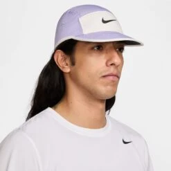 Nike Unisex DRI-Fit Fly Unstructured Swoosh Cap (533 - Lilac Ice/Phantom/Black) 8 Nike Unisex DRI-Fit Fly Unstructured Swoosh Cap (533 - Lilac Ice/Phantom/Black) -TCRunning Shop AURORA FB5624 533 PHSYM001 2000
