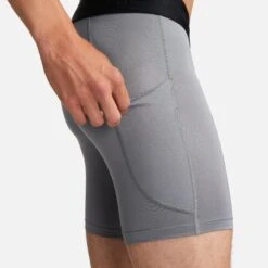 Nike Men's Pro Short Tights (084 - Smoke Grey/Black) 13 Nike Men's Pro Short Tights (084 - Smoke Grey/Black) -TCRunning Shop AURORA FB7958 084 PHSYM005 2000