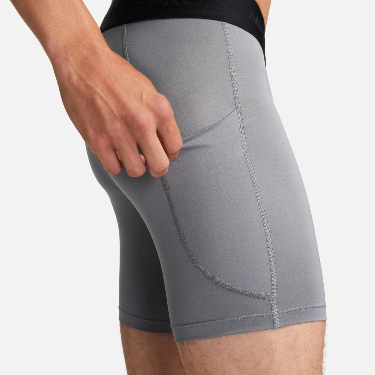 Nike Men's Pro Short Tights (084 - Smoke Grey/Black) 6 Nike Men's Pro Short Tights (084 - Smoke Grey/Black) - Image 6