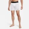 Nike Men's Pro Short Tights (100 - White/Black)