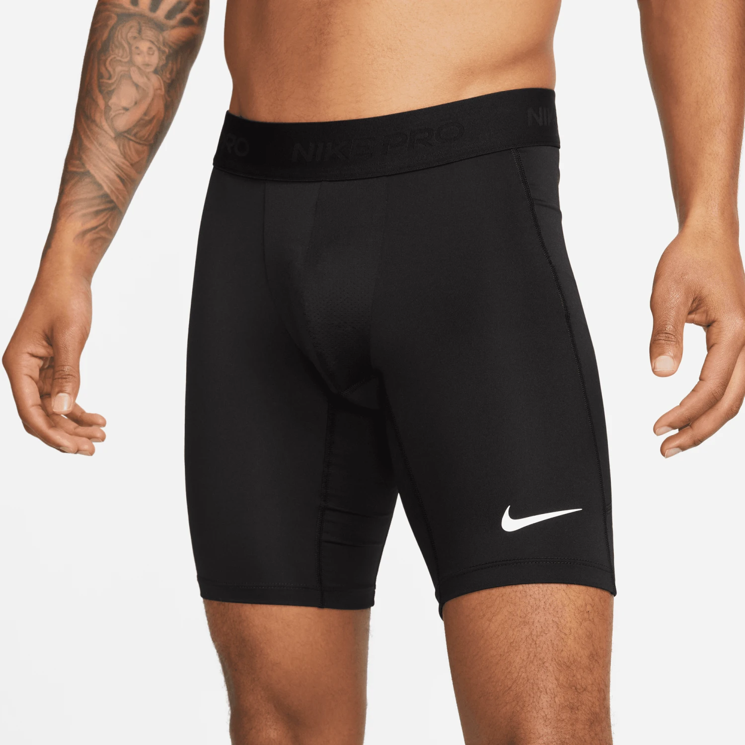 Men's Nike Pro DRI-FIT Fitness Long Shorts (010 - Black) 1 Men's Nike Pro DRI-FIT Fitness Long Shorts (010 - Black)