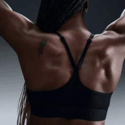 Nike Women's Indy Light Support Padded Adjustable Sports Bra (010 - Black/Black) 7 Nike Women's Indy Light Support Padded Adjustable Sports Bra (010 - Black/Black) -TCRunning Shop AURORA FD1062 010 PHSYM003 2000