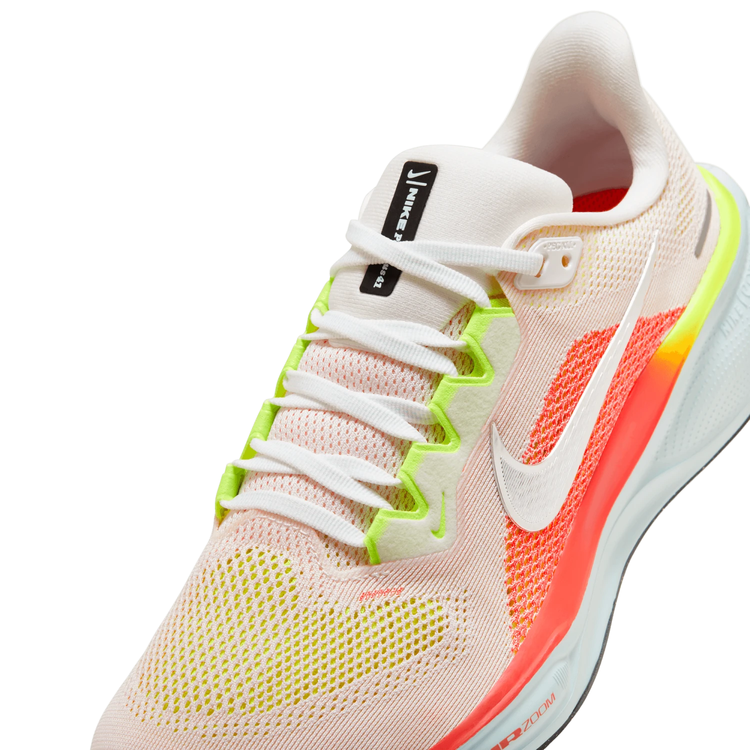 Nike Women's Pegasus 41 WIDE (100 - Summit White/Chrome-Bright Crimson) 4 Nike Women's Pegasus 41 WIDE (100 - Summit White/Chrome-Bright Crimson) - Image 4