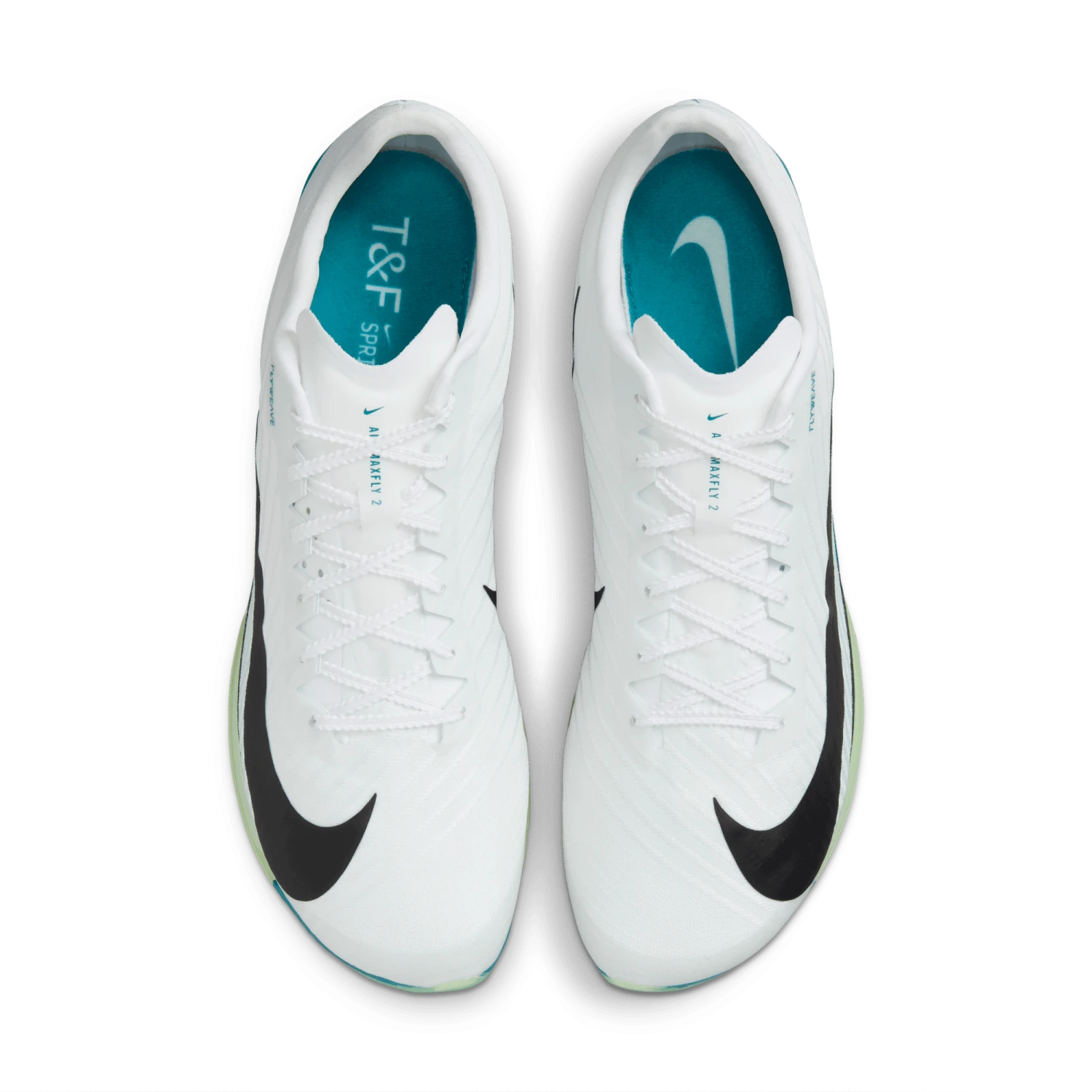 Nike Unisex Maxfly 2 (102 - White/Black-Bright Spruce-Barely Green) 7 Nike Unisex Maxfly 2 (102 - White/Black-Bright Spruce-Barely Green) - Image 7