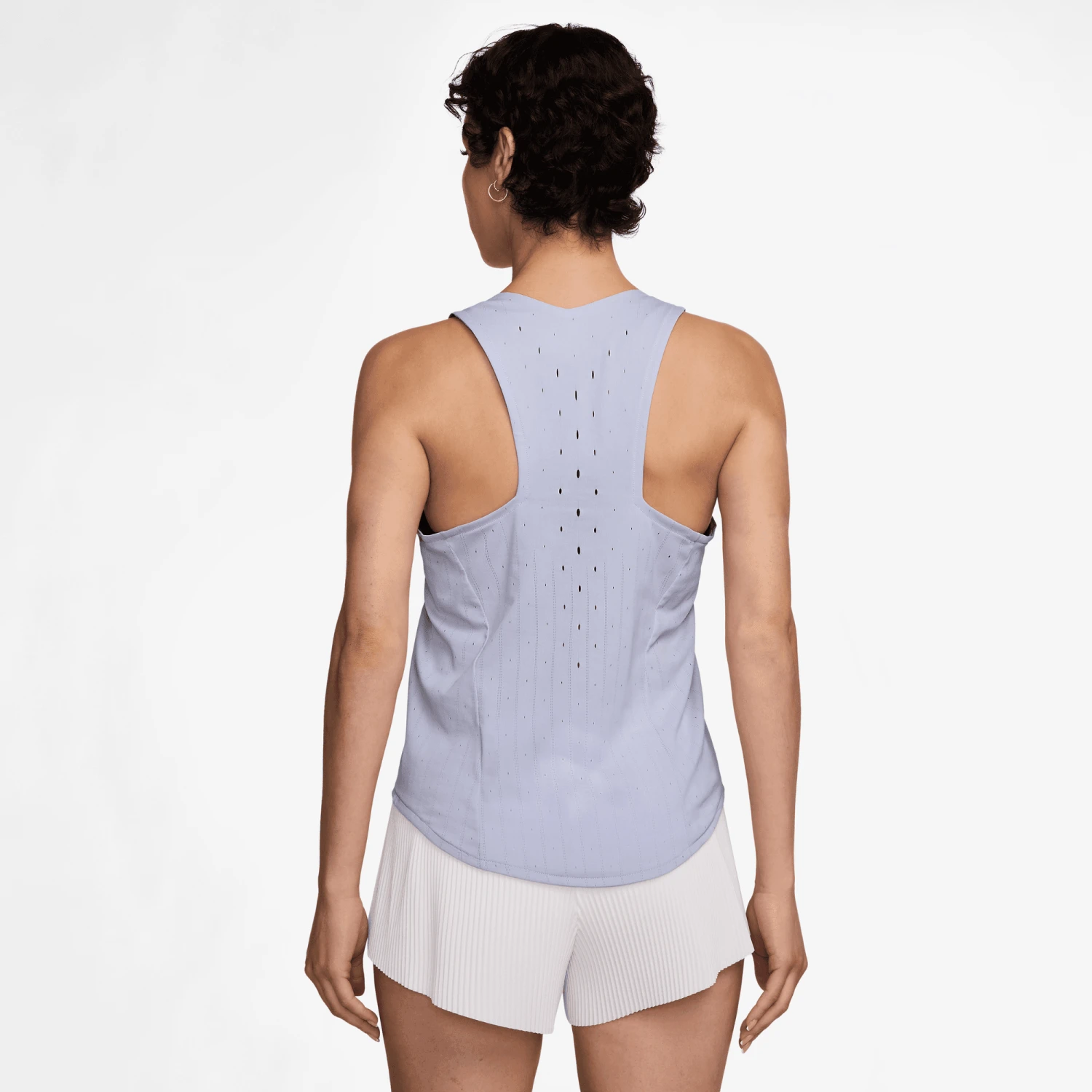 Nike Women's AeroSwift DRI-FIT ADV Running Singlet (057 - Ghost/Blue Void) 3 Nike Women's AeroSwift DRI-FIT ADV Running Singlet (057 - Ghost/Blue Void) - Image 3