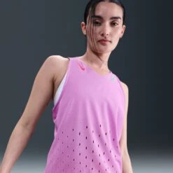 Nike Women's AeroSwift DRI-FIT ADV Running Singlet (532 - Rush Fuchsia/Aster Pink/Green Shock) -TCRunning Shop AURORA FN2504 532 PHSYMG01 2000