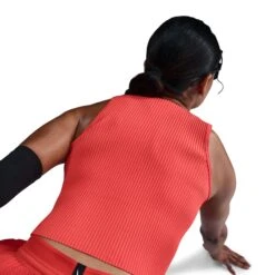 Nike Women's AeroSwift Dri-FIT ADV Cropped Running Tank Top - LT Crimson/Black -TCRunning Shop AURORA FN2713 696 PHSYM003 2000