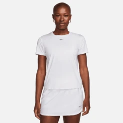 Nike Women's One Classic Dri-FIT Short-Sleeve Top - White/Black