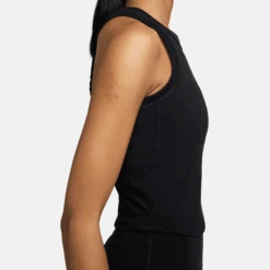 Nike Women's One Fitted Women's Dri-FIT Cropped Tank Top (010 - Black) -TCRunning Shop AURORA FN2806 010 PHSYM003 2000