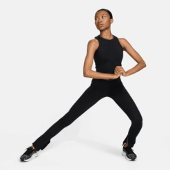 Nike Women's One Fitted Women's Dri-FIT Cropped Tank Top (010 - Black) -TCRunning Shop AURORA FN2806 010 PHSYM004 2000