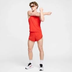 Nike Men's Aeroswift Dri-FIT ADV 2" Brief-Lined Running Shorts (696 - LT Crimson/Black) -TCRunning Shop AURORA FN3349 696 PHSYM007 2000