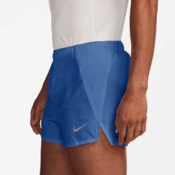 Nike Men's Dri-FIT Fast 3" Brief-Lined Running Shorts (411 - Comet Blue/Black/Reflective Silver) -TCRunning Shop AURORA FN3355 411 PHSYM001 2000