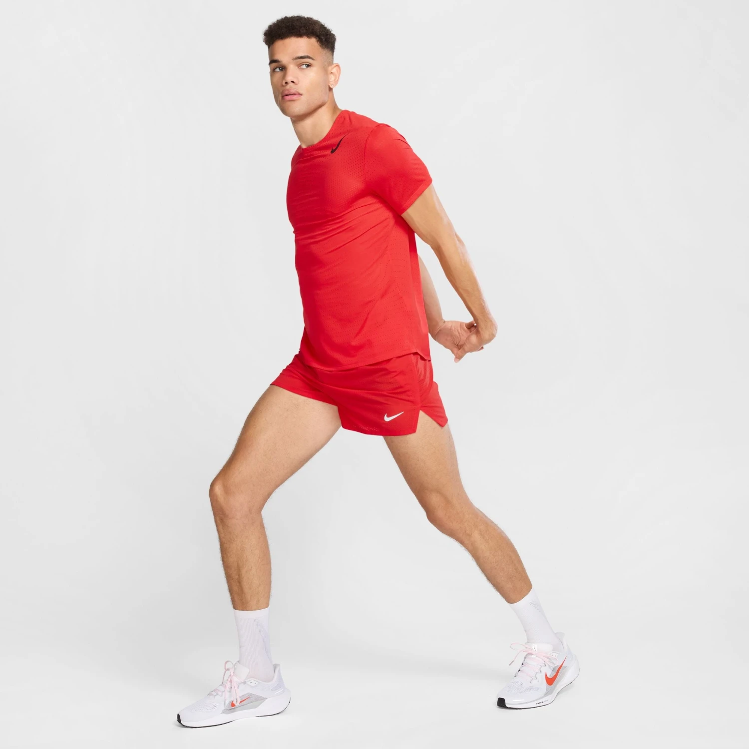 Nike Men's Dri-FIT Fast 3" Brief-Lined Running Shorts (696 - LT Crimson/Black/Reflective Silver) 4 Nike Men's Dri-FIT Fast 3" Brief-Lined Running Shorts (696 - LT Crimson/Black/Reflective Silver) - Image 4