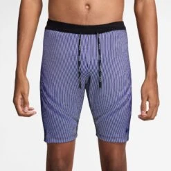 Nike Men's Aeroswift DRI-FIT ADV Running 1/2 Length Tights (510 - Persian Violet/Ghost/Black/Blue Void)