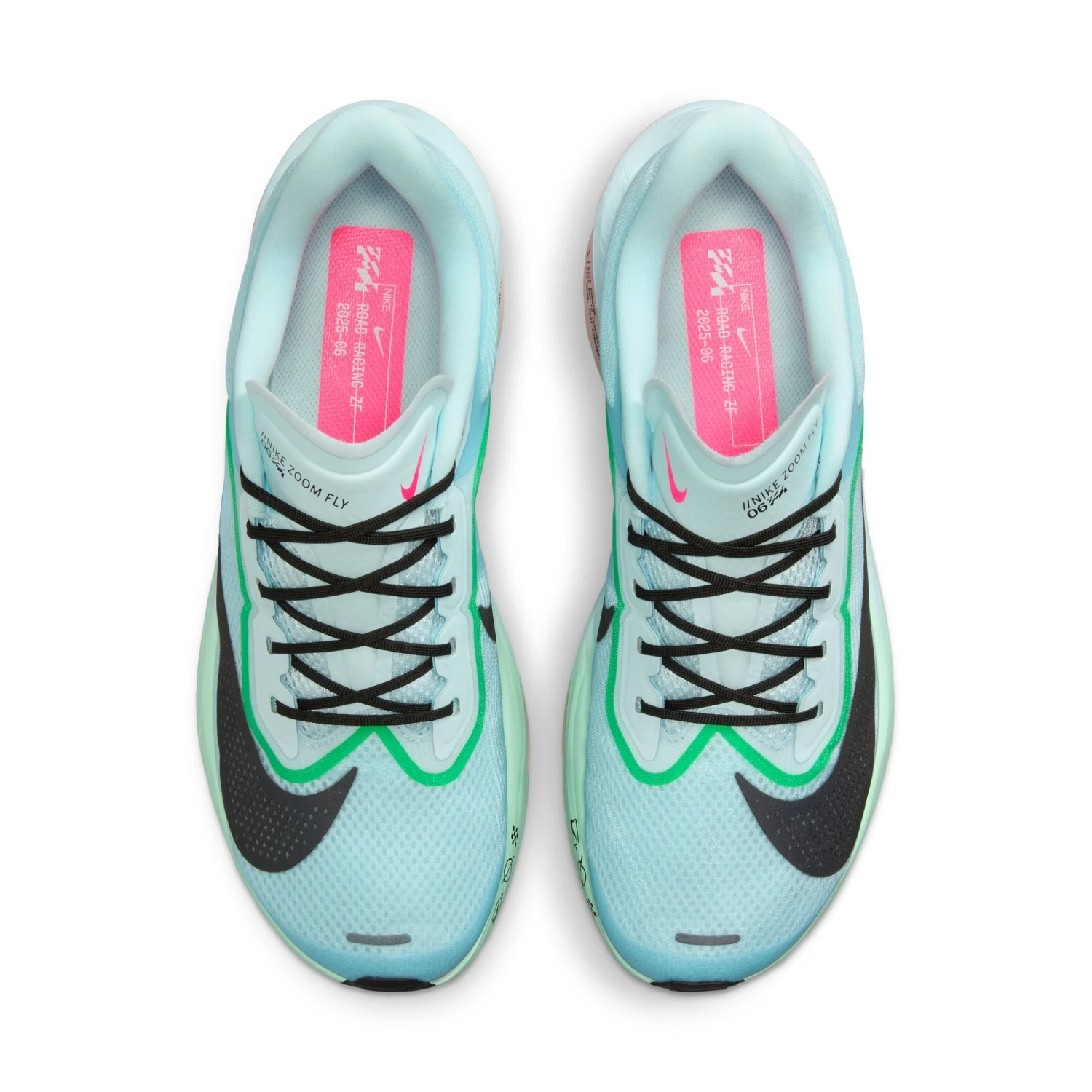Nike Men’s Zoom Fly 6 (402 - Glacier Ice/Black-Hyper Pink-Green Shock) 8 Nike Men’s Zoom Fly 6 (402 - Glacier Ice/Black-Hyper Pink-Green Shock) - Image 8