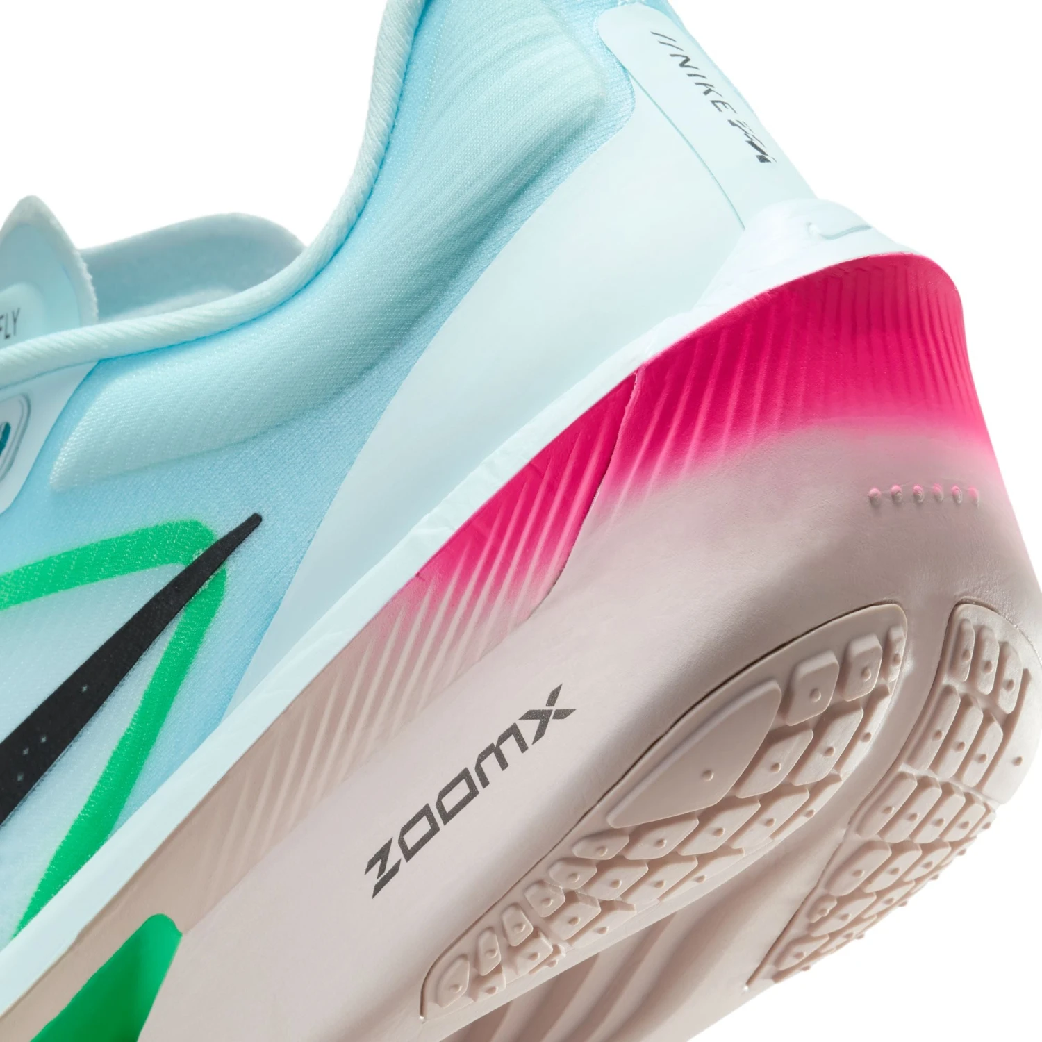 Nike Men’s Zoom Fly 6 (402 - Glacier Ice/Black-Hyper Pink-Green Shock) 5 Nike Men’s Zoom Fly 6 (402 - Glacier Ice/Black-Hyper Pink-Green Shock) - Image 5