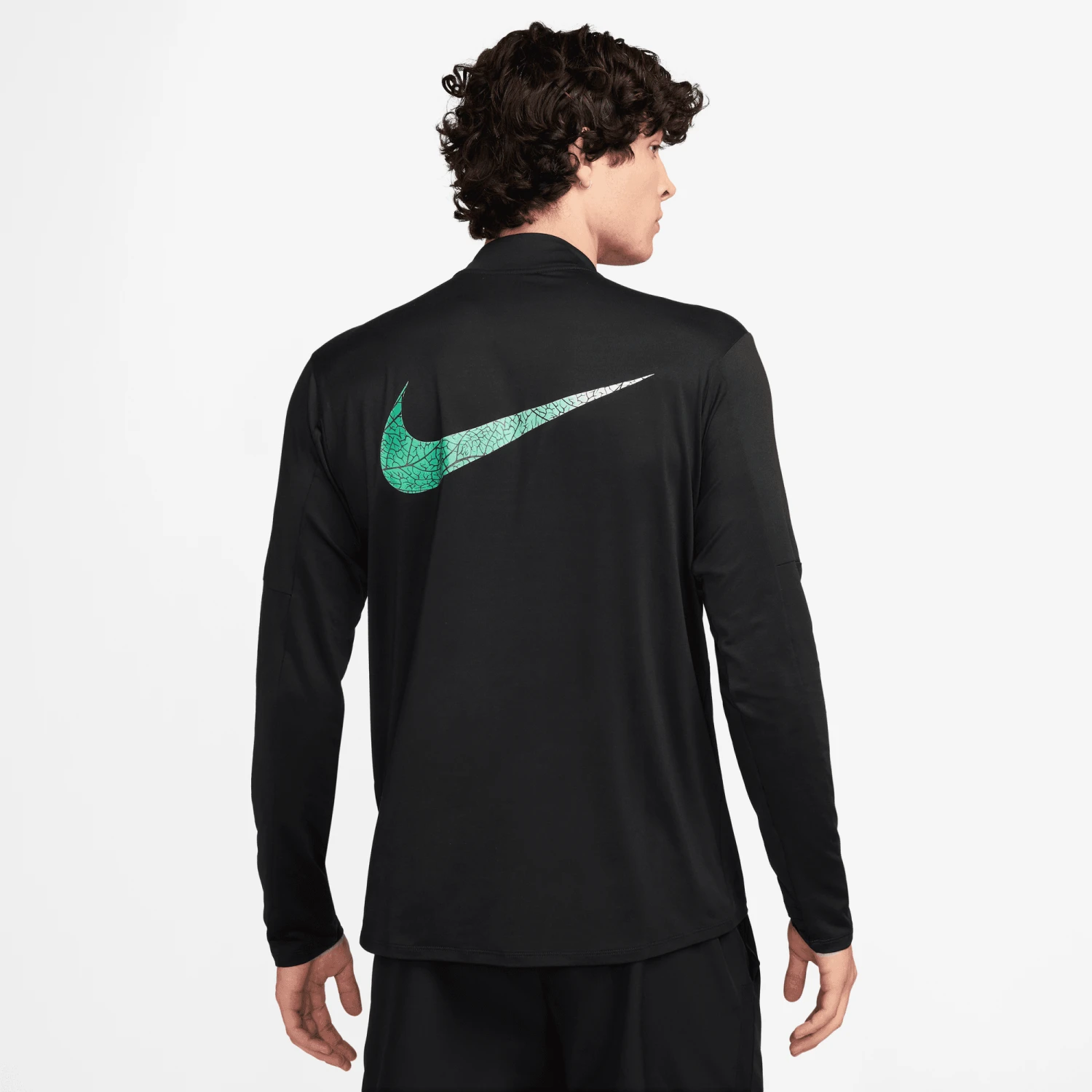 Men's Dri-FIT Eliud Kipchoge Nike Element "Kipchoge" Running Top (010 - Black/Reflective Silver) 2 Men's Dri-FIT Eliud Kipchoge Nike Element "Kipchoge" Running Top (010 - Black/Reflective Silver) - Image 2