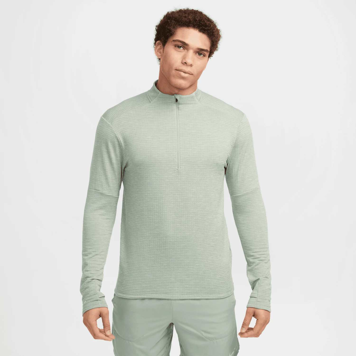Men's Therma-FIT Nike Element Water-Repellent 1/2-Zip Running Top (370 - Jade Horizon/Reflective Silver) 1 Men's Therma-FIT Nike Element Water-Repellent 1/2-Zip Running Top (370 - Jade Horizon/Reflective Silver)
