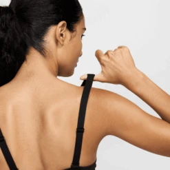 Nike Women's Pro Indy Plunge Women's Medium-Support Padded Sports Bra (010 - Black/White/White) -TCRunning Shop AURORA HF7324 010 PHSYM005 2000