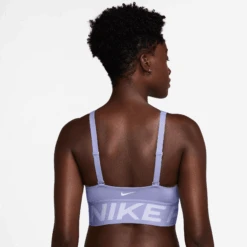 Nike Women's Pro Indy Plunge Women's Medium-Support Padded Sports Bra (533 - Lilac Ice/Amethyst Tint/White) -TCRunning Shop AURORA HF7324 533 PHSBM001 2000