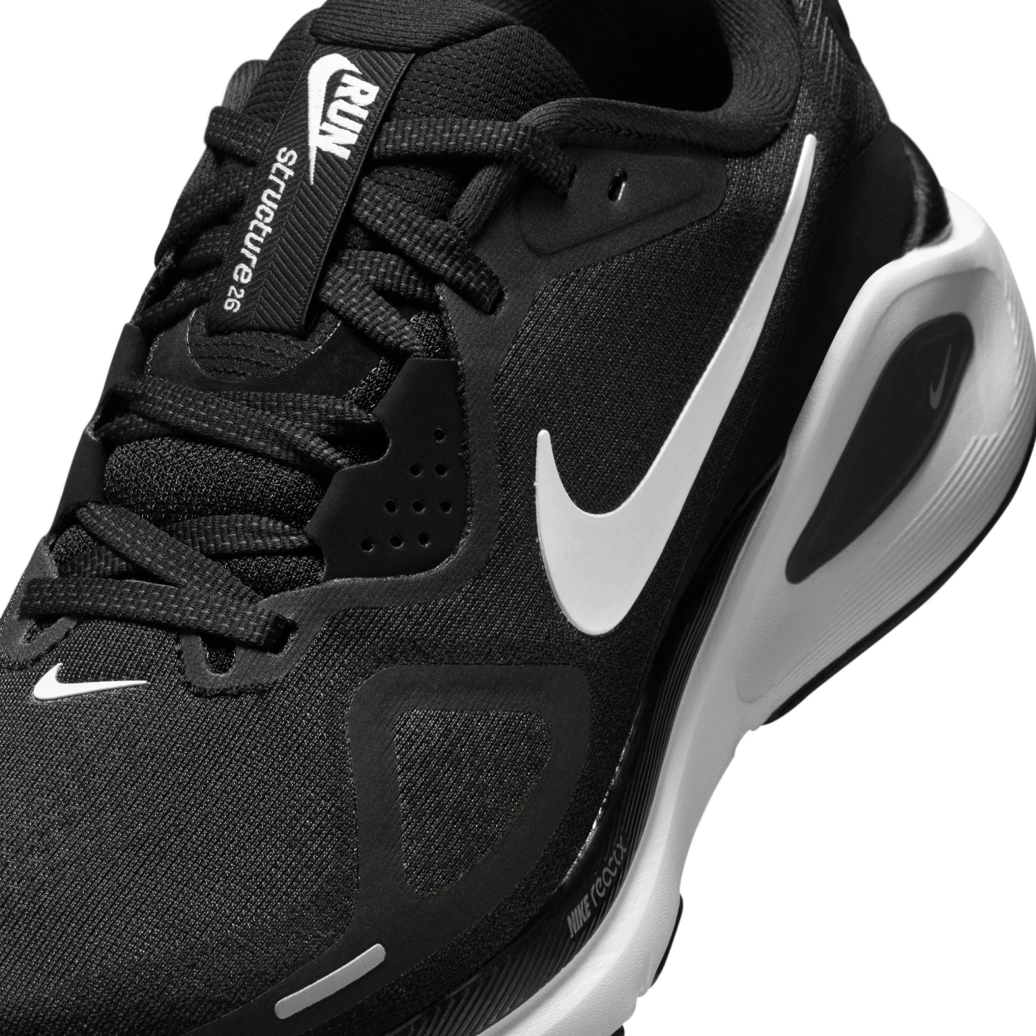 Nike Women’s Structure 26 (003 - Black/White-Cool Grey-Metallic Silver) 4 Nike Women’s Structure 26 (003 - Black/White-Cool Grey-Metallic Silver) - Image 4