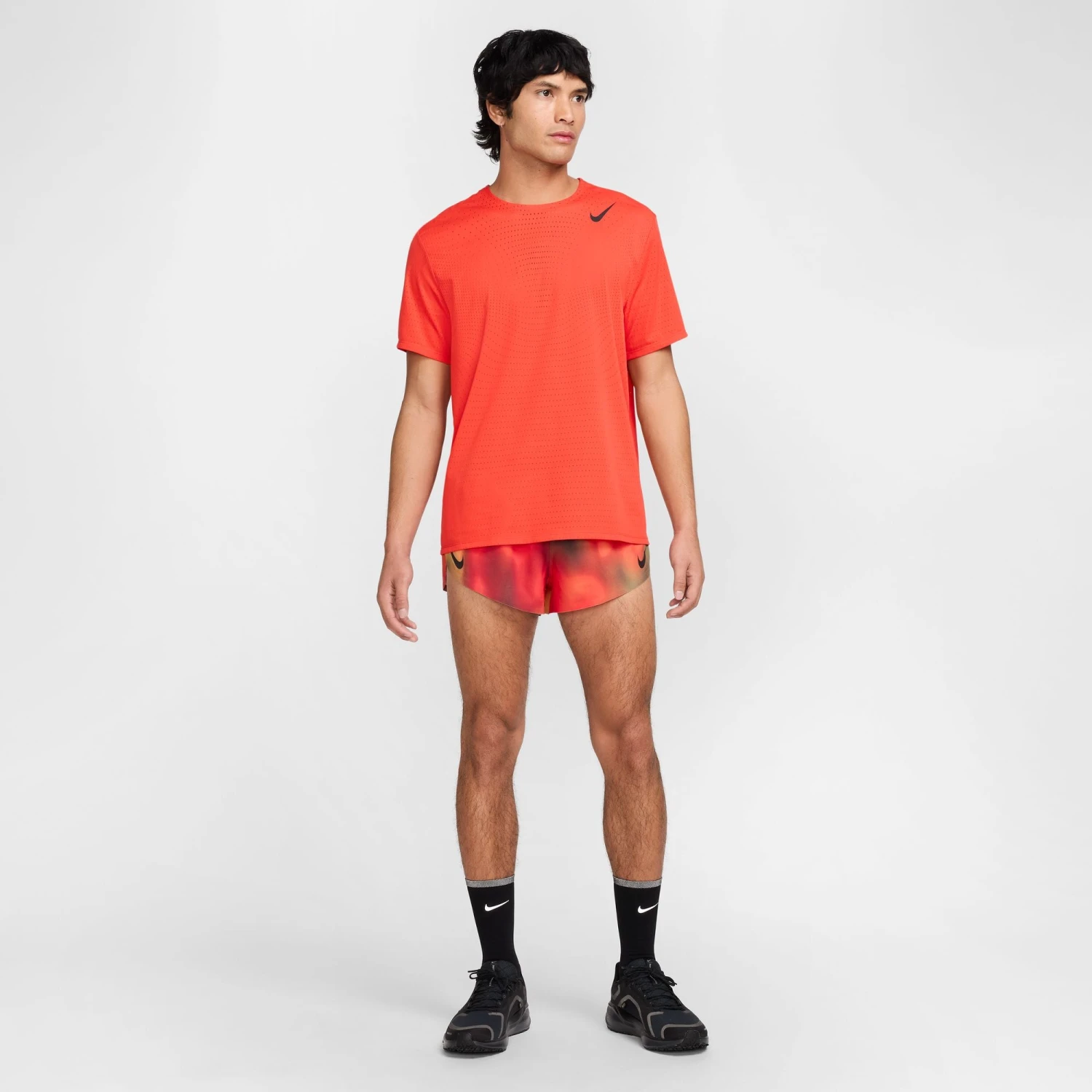 Nike Men's AeroSwift Elite Entry Dri-FIT ADV Running Shorts (736 - LT Lemon Twist/LT Crimson/Black/Black) 4 Nike Men's AeroSwift Elite Entry Dri-FIT ADV Running Shorts (736 - LT Lemon Twist/LT Crimson/Black/Black) - Image 4