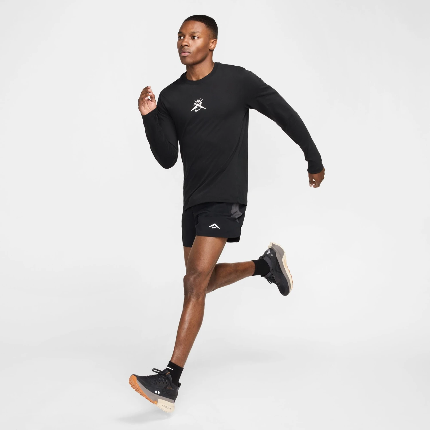 Nike Men's Trail Dri-FIT 6" Brief-Lined Running Shorts - Black/Anthracite 4 Nike Men's Trail Dri-FIT 6" Brief-Lined Running Shorts - Black/Anthracite - Image 4