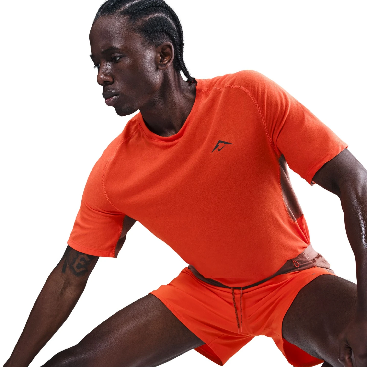 Nike Men's Solar Chase Dri-FIT ADV Short-Sleeve Running Top (633 - Picante Red/Black) 3 Nike Men's Solar Chase Dri-FIT ADV Short-Sleeve Running Top (633 - Picante Red/Black) - Image 3