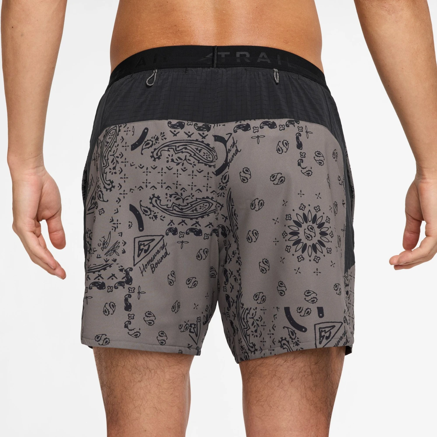Nike Men's Trail Dri-FIT 6" Brief-Lined Running Shorts (289 - Cave Stone/Black/Black) 2 Nike Men's Trail Dri-FIT 6" Brief-Lined Running Shorts (289 - Cave Stone/Black/Black) - Image 2