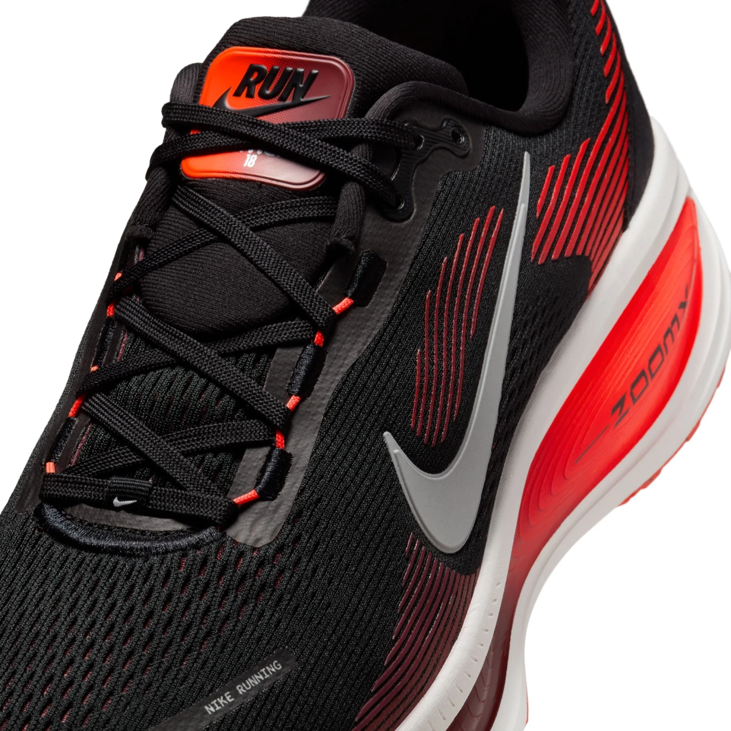 Nike Men's Vomero 18 (008 - Black/Metallic Silver-Bright Crimson) 4 Nike Men's Vomero 18 (008 - Black/Metallic Silver-Bright Crimson) - Image 4