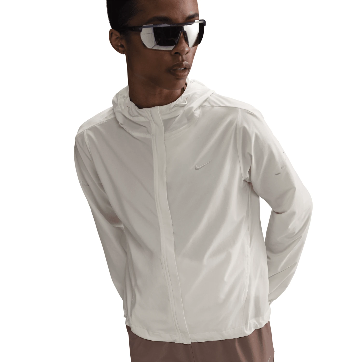 Nike Women's Swift Women's Repel Packable Running Jacket (133 - Sail/Reflective Silver) 1 Nike Women's Swift Women's Repel Packable Running Jacket (133 - Sail/Reflective Silver)