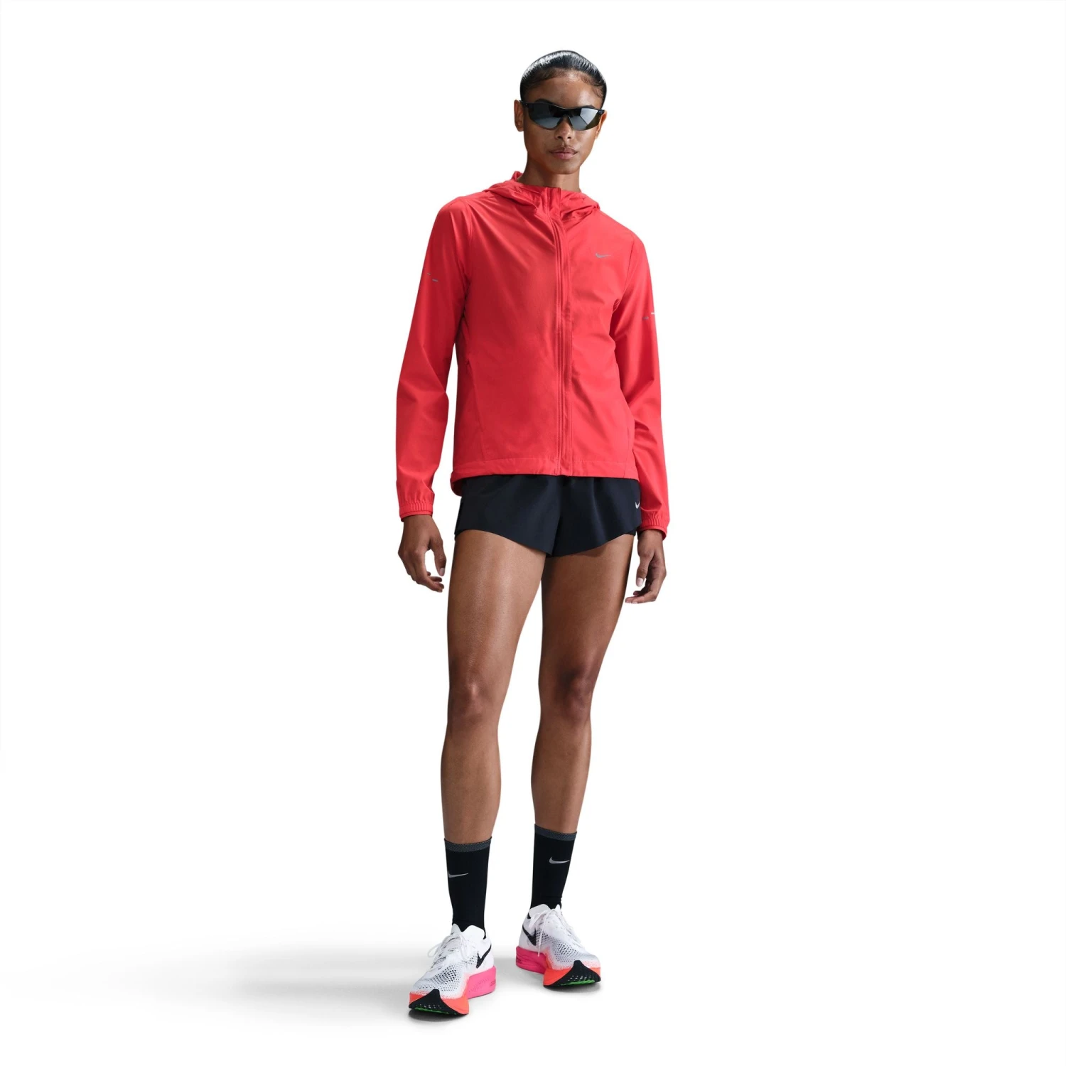 Nike Women's Swift Repel Packable Running Jacket (696 - LT Crimson/Reflective Silver) 3 Nike Women's Swift Repel Packable Running Jacket (696 - LT Crimson/Reflective Silver) - Image 3