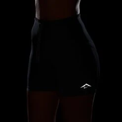 Nike Women's Dri-FIT High-Waisted 4" Tight Running Shorts (010 - Black/Black) 21 Nike Women's Dri-FIT High-Waisted 4" Tight Running Shorts (010 - Black/Black) -TCRunning Shop AURORA HV2352 010 PHSYM200 2000