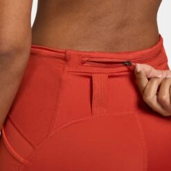 Nike Women's Dri-FIT High-Waisted 4" Tight Running Shorts (633 - Picante Red/Black) -TCRunning Shop AURORA HV2352 633 PHSYM002 2000